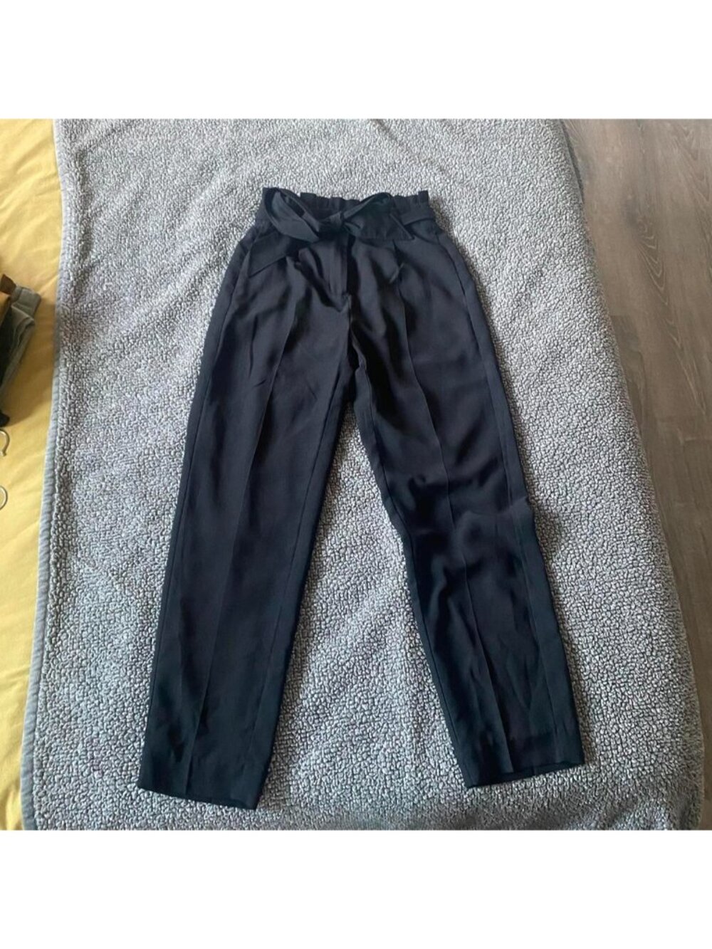 J.Crew black high-waisted trousers